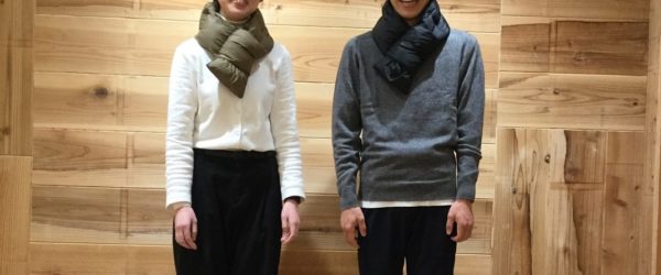 暖かい!無印のダウンマフラーはマフラー最上級クラス【釣り用ネックウォーマー】