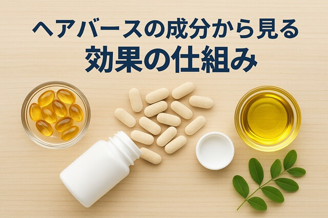 ヘアバースの成分から見る効果の仕組み