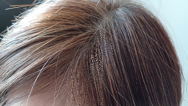 50代女性の分け目