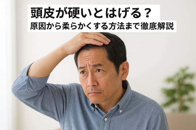 頭皮が硬いとはげる？原因から柔らかくする方法まで徹底解説