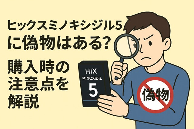 ヒックスミノキシジル5に偽物発見？購入時の注意点を解説