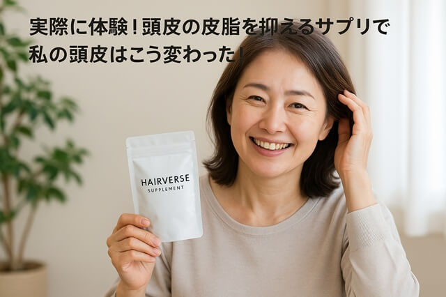 実際に体験！頭皮の皮脂を抑えるサプリで私の頭皮はこう変わった！