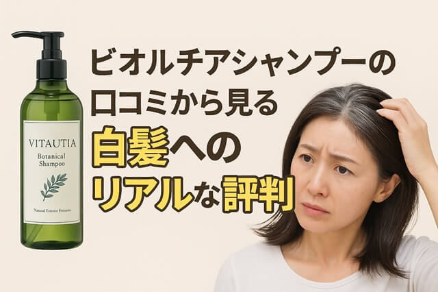 ビオルチアシャンプーの口コミから見る白髪へのリアルな評判