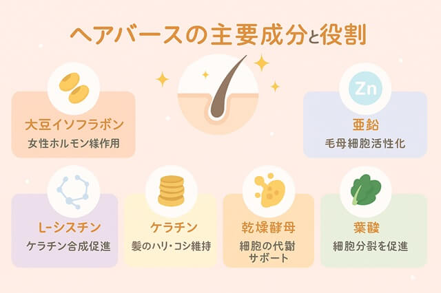 ヘアバースの主な配合成分