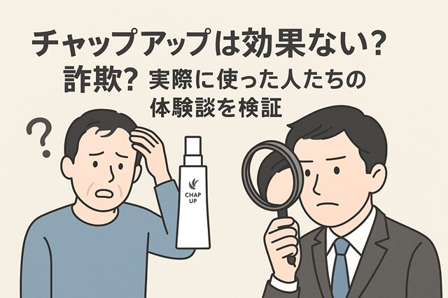 チャップアップは効果ない？詐欺？実際に使った人たちの体験談を検証