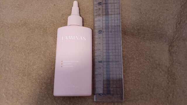 ラミナスのボトルサイズ（縦）