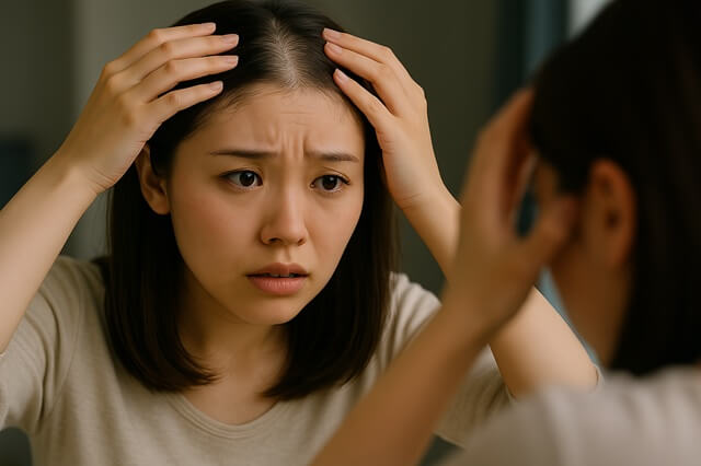 おでこ広い女性必見！生え際後退の悩みを解消する育毛剤の選び方と効果【口コミも紹介】