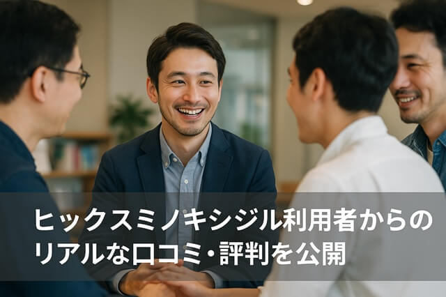 ヒックスミノキシジル利用者からのリアルな口コミ・評判を公開