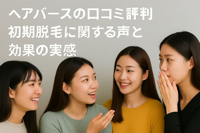 ヘアバースの口コミ評判：初期脱毛に関する声と効果の実感