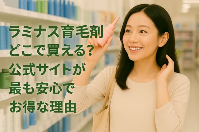 ラミナス育毛剤はどこで買える？公式サイトが最も安心でお得な理由