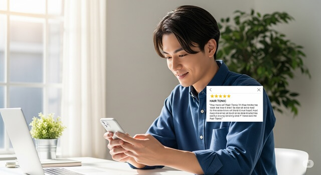 リデン育毛剤男性の良い口コミ