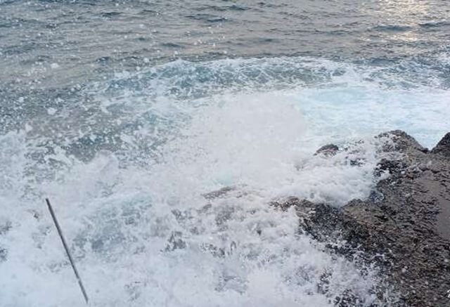 【和歌山すさみ】波気残る地磯でヤエン釣り。中潮の夜にアオリイカを狙う