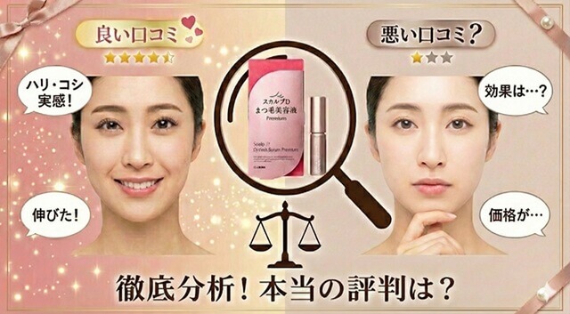 スカルプDまつ毛美容液プレミアムの口コミ評判を徹底分析