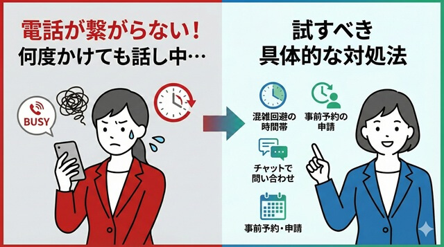 電話が繋がらない時の対処法