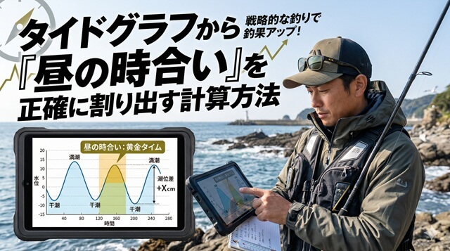 タイドグラフから時合を正確に割り出す方法