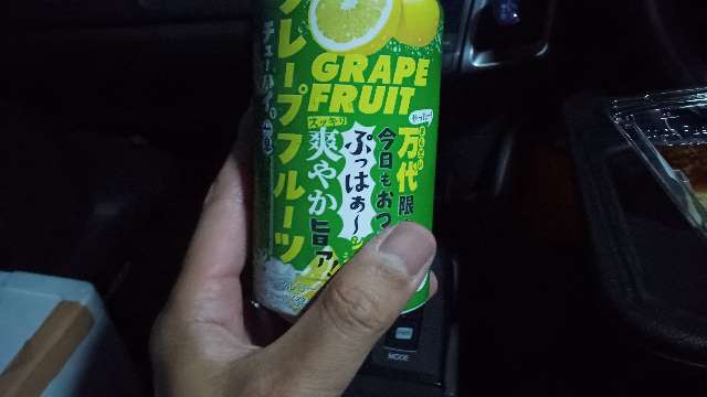 車中泊で飲む缶酎ハイ