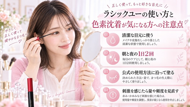 ラシックユーの色素沈着が心配な人の使い方と注意点